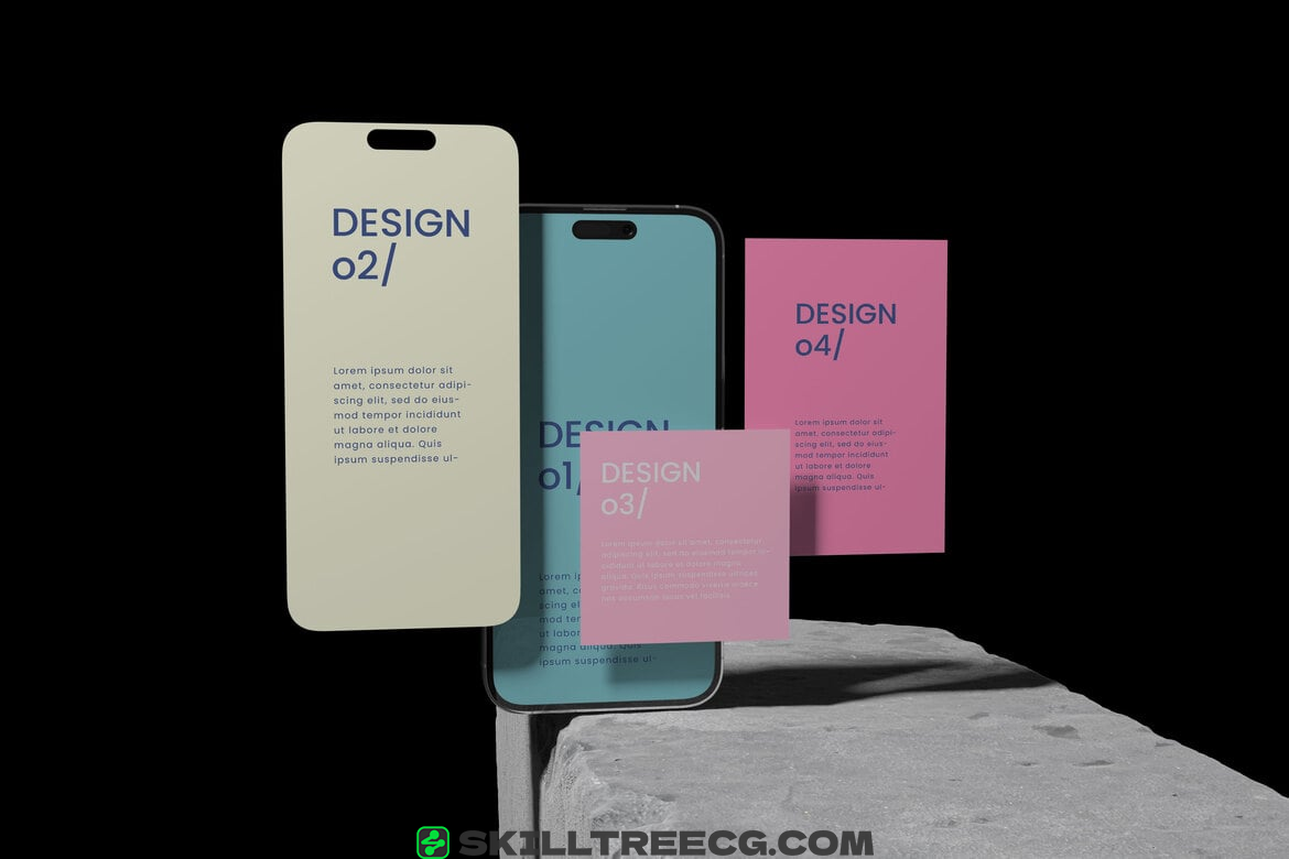 图片[3]-Realistic Screen Phone Device Mockup（585946）-技能树